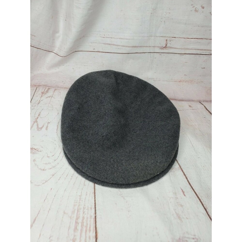 Kangol 504 Flat Cap – 100% Pure Wool, Grey, Size Medium, Made in England (EUC)